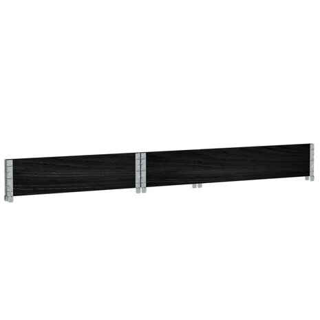 Palletopzetrand 120x80 cm massief grenenhout zwart 6