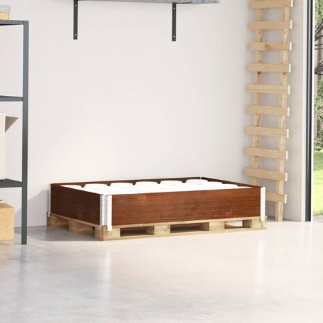 Palletopzetrand 120x80 cm massief grenenhout bruin 1