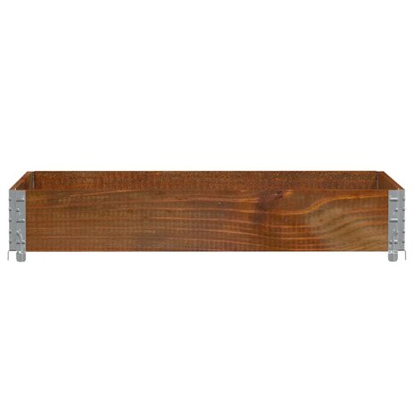 Palletopzetrand 120x80 cm massief grenenhout bruin 3