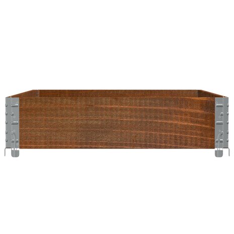 Palletopzetrand 120x80 cm massief grenenhout bruin 4