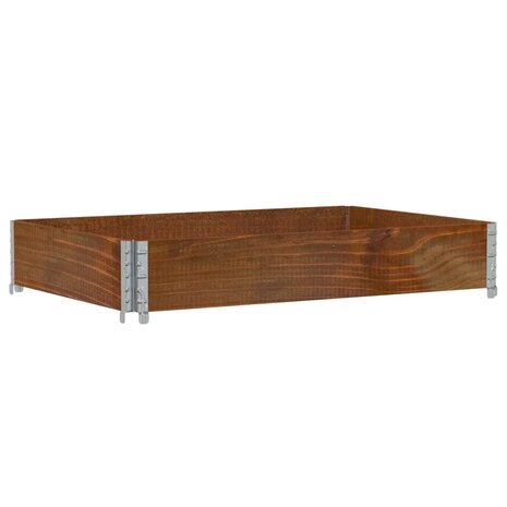 Palletopzetrand 120x80 cm massief grenenhout bruin 5
