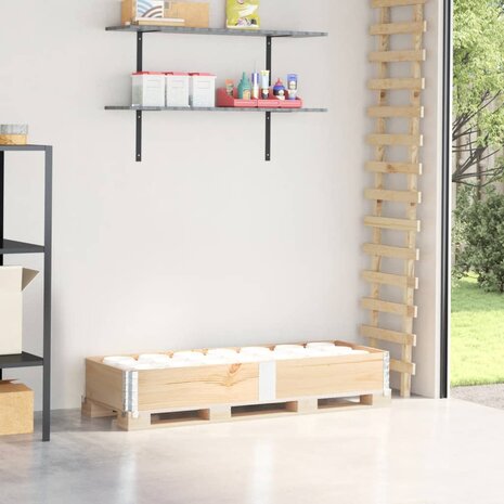 Palletopzetrand 150x50 cm massief grenenhout 1