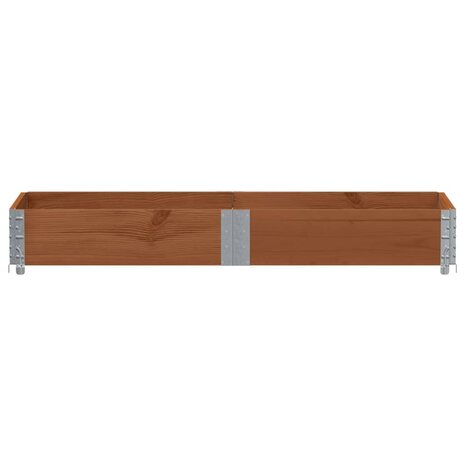 Palletopzetrand 150x50 cm massief grenenhout bruin 3