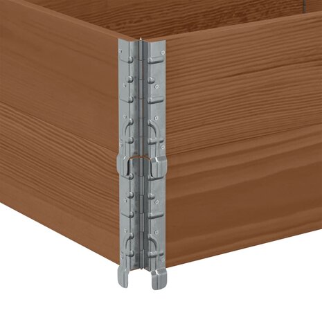 Palletopzetranden 2 st 150x50 cm massief grenenhout bruin 6
