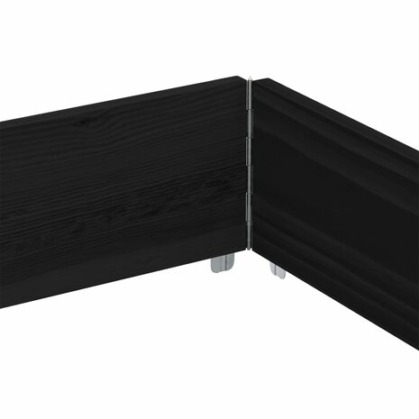Palletopzetrand 150x100 cm massief grenenhout zwart 6