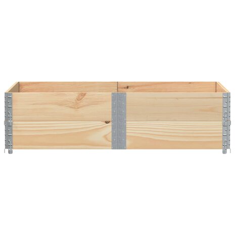 Palletopzetranden 2 st 150x100 cm massief grenenhout 3