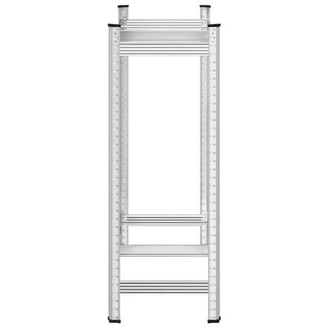Bandenrek 2-laags 110x40x109 cm staal zilverkleurig 5