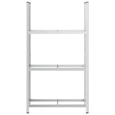 Bandenrek 3-laags 110x40x200 cm staal zilverkleurig 4