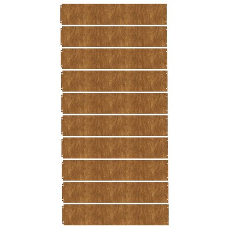 Gazonranden 10 stuks 20x103 cm flexibel cortenstaal 4