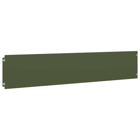 Gazonranden 10 st 20x103 cm koudgewalst staal olijfgroen 4