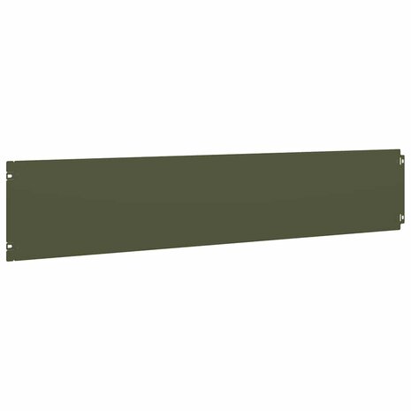 Gazonranden 10 st 20x103 cm koudgewalst staal olijfgroen 6