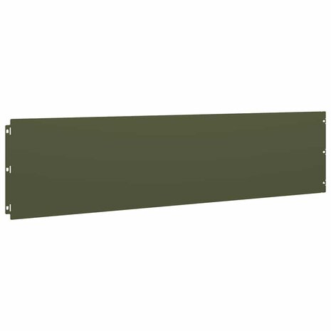 Gazonranden 10 st 25x103 cm koudgewalst staal olijfgroen 4