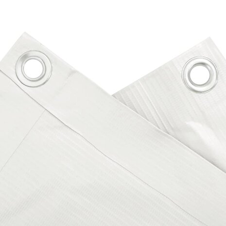 Balkonscherm 1000x75 cm PVC wit 4