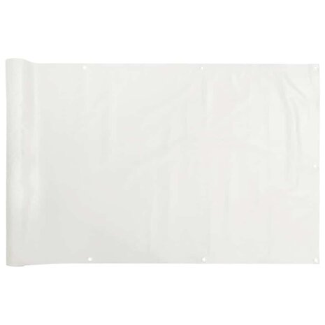 Balkonscherm 500x120 cm PVC wit 2