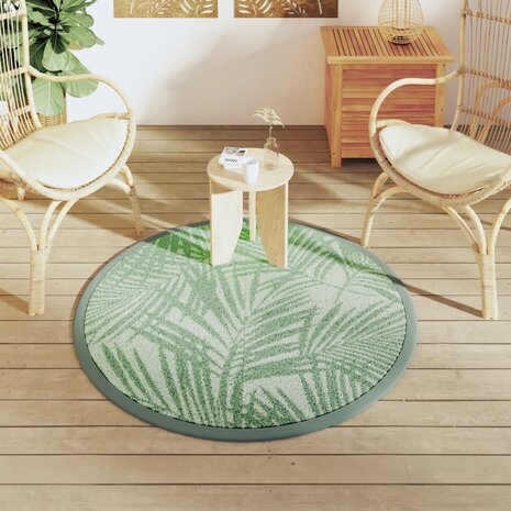 Buitenkleed ARAKIL Ø120 cm polypropeen groen 3
