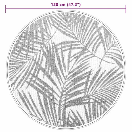Buitenkleed ARAKIL Ø120 cm polypropeen groen 6