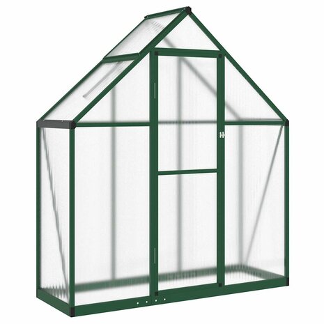 Tuinkas met basisframe 169x58x195 cm aluminium groen 2