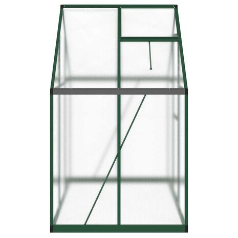 Tuinkas met basisframe 169x114x195 cm aluminium groen 4