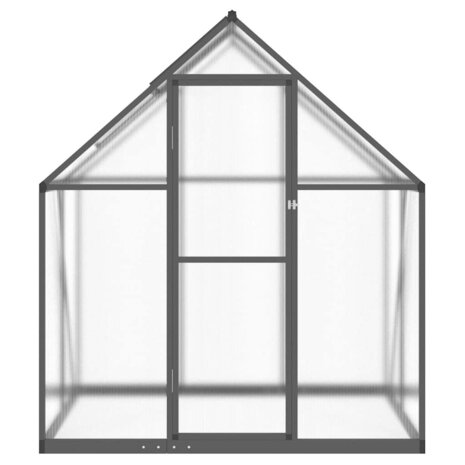 Tuinkas met basisframe 169x114x195 cm aluminium antracietkleur 3