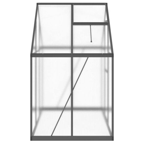 Tuinkas met basisframe 169x114x195 cm aluminium antracietkleur 4