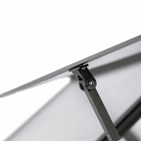 Tuinkas met basisframe 169x114x195 cm aluminium antracietkleur 8
