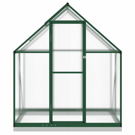 Tuinkas met basisframe 169x114x202 cm aluminium groen 3