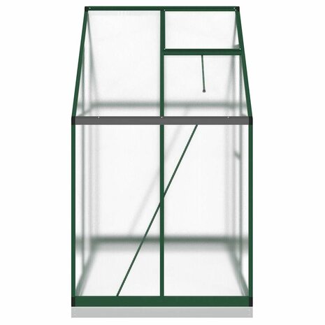 Tuinkas met basisframe 169x114x202 cm aluminium groen 4