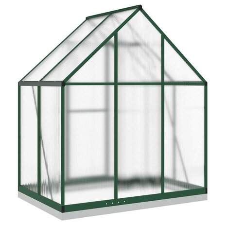 Tuinkas met basisframe 169x114x202 cm aluminium groen 5