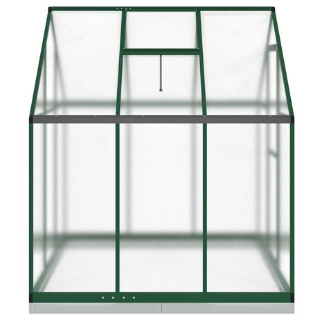 Tuinkas met basisframe 169x169x202 cm aluminium groen 4