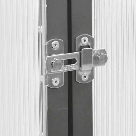 Tuinkas met basisframe 224x169x195 cm aluminium antracietkleur 7