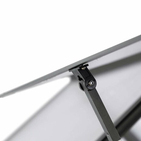 Tuinkas met basisframe 224x169x195 cm aluminium antracietkleur 8