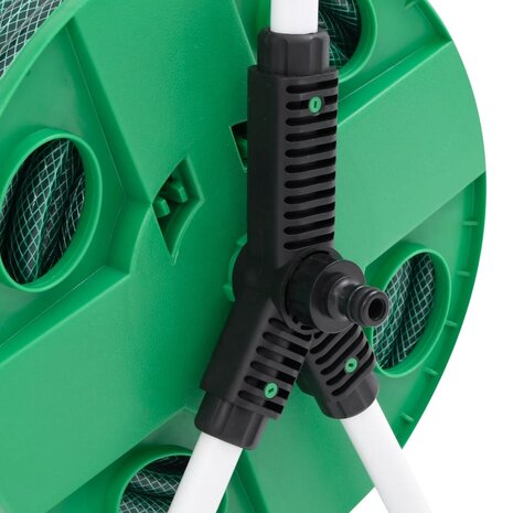 Slanghaspel met slangkoppelset 0,5" 50 m vrijstaand PVC groen 5