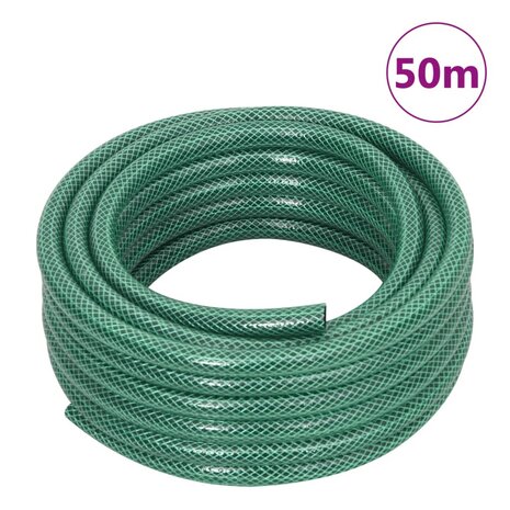 Slanghaspel met slangkoppelset 0,5" 50 m vrijstaand PVC groen 8