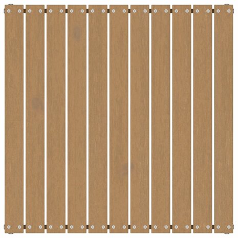 Tuinvoetenbank 70x70x30 cm massief grenenhout honingbruin 3