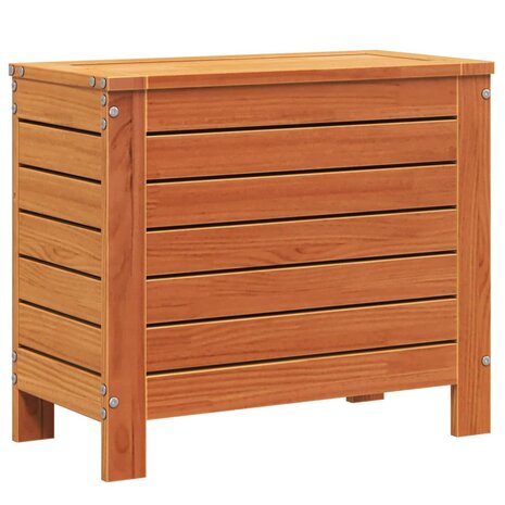 Tuinvoetenbank 62x31,5x52 cm massief grenenhout wasbruin 2