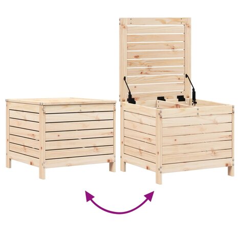 Tuinvoetenbank 62x63,5x53,5 cm massief grenenhout 7