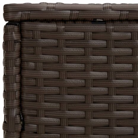 Tuinbijzettafels 3 st poly rattan bruin 6