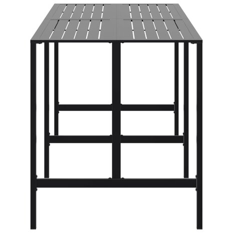 Bartafel 200x100x110 cm gepoedercoat staal zwart 4
