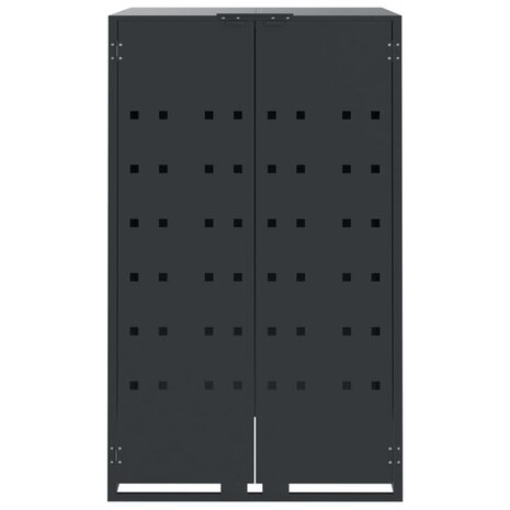 Containerberging 2 containers 138x79x117 cm staal antraciet 5