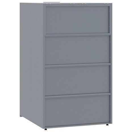 Containerberging voor 2 containers 138x79x117 cm staal grijs 7