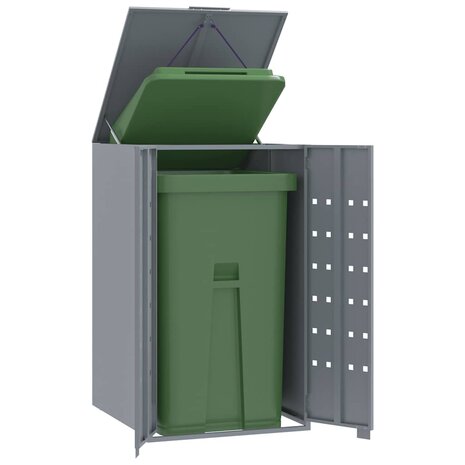Containerberging voor 1 container 69x79x117 cm staal grijs 1