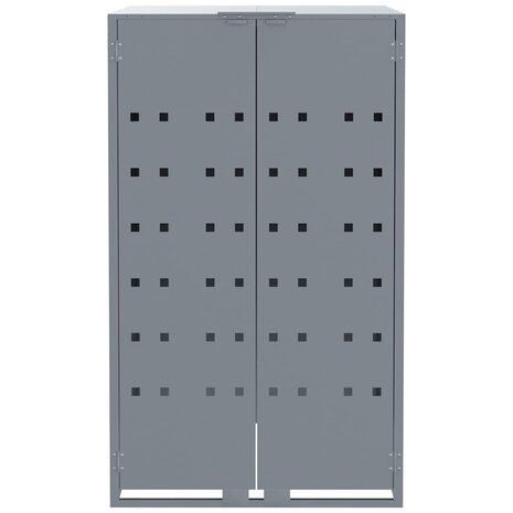Containerberging voor 1 container 69x79x117 cm staal grijs 4