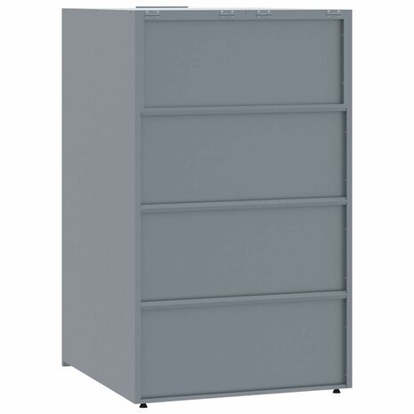 Containerberging voor 1 container 69x79x117 cm staal grijs 6