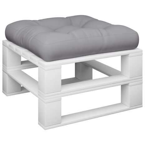 Palletkussen 50x50x12 cm stof grijs 3