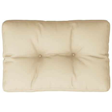 Palletkussen 60x40x12 cm stof beige 2