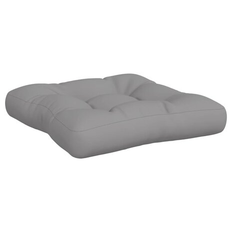 Palletkussens 2 st stof grijs 6