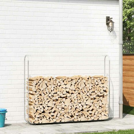 Haardhoutrek 200x25x150 cm gegalvaniseerd staal 3