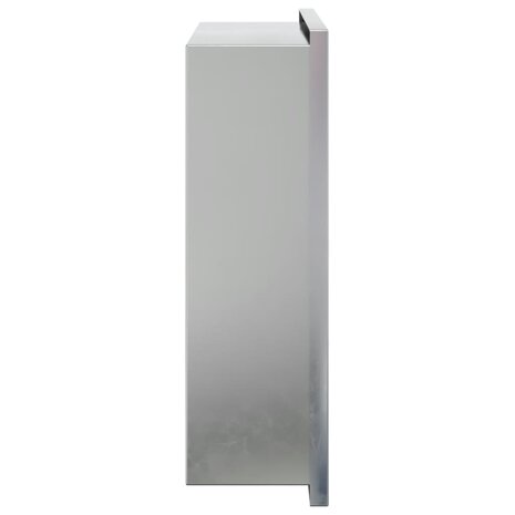 Douchenis 32x32x9 cm roestvrijstaal geborsteld zilverkleurig 5