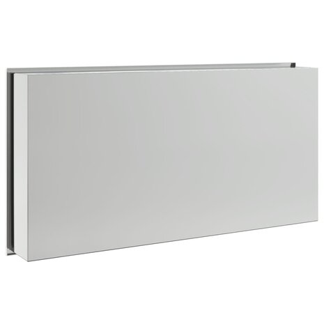 Douchenis 62x32x9 cm roestvrijstaal geborsteld zilverkleurig 6