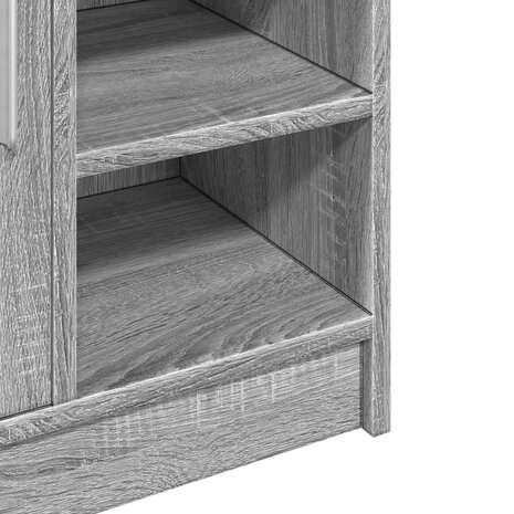 Wastafelkast 63x29x55 cm bewerkt hout grijs sonoma eikenkleurig 9